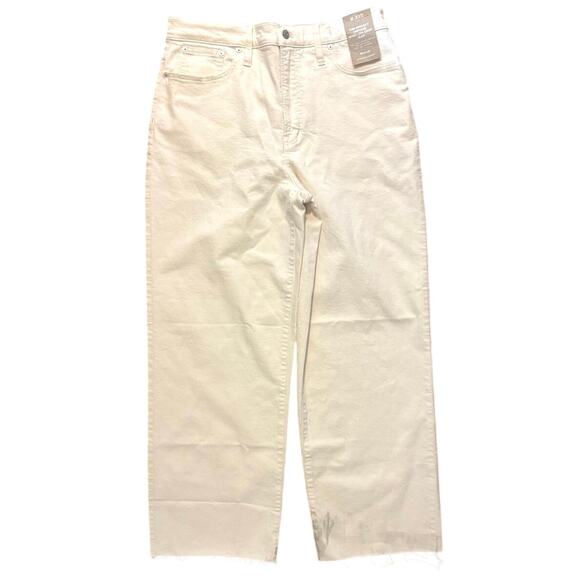 NWT Madewell The Tall Perfect Vintage Wide-Leg Crop Jean Vintage Canvas Size 31T - Picture 4 of 10